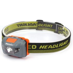AloneFire HP30 3W Red White LED Lightweight Light; AAA Battery Headlamp; Portable Headlight For Outdoor Fishing Camping &amp; Climbing (Items: White, Color: Gray)