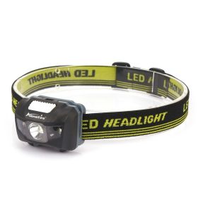 AloneFire HP30 3W Red White LED Lightweight Light; AAA Battery Headlamp; Portable Headlight For Outdoor Fishing Camping &amp; Climbing (Items: White, Color: Black)